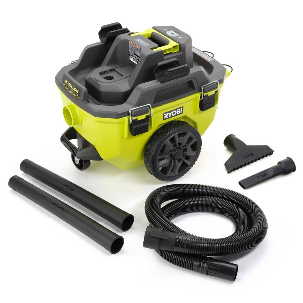 RYOBI — ONE+ 18V Cordless 6 Gal. Wet Dry Vacuum (Tool Only) | Rental RYOBI — ONE+ 18V Cordless 6 Gal. Wet Dry Vacuum (Tool Only) | Rental