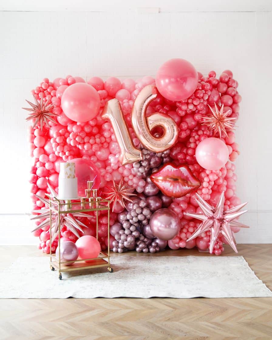 Life In Plastic – Balloon Wall with Numbers | Rental